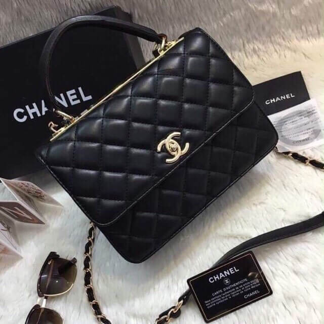 Túi Chanel 22 Shopping trắng da bê 38cm best quality